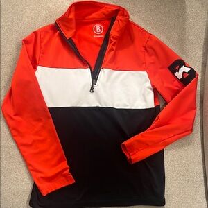 Bogner Red, White, and Black Quarter-Zip Pullover boys size medium